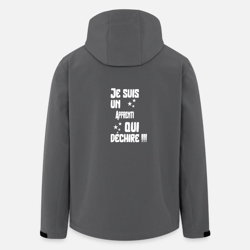 Apprenti qui déchire cadeau - Veste softshell homme en polyester recyclé Stanley/Stella - charbon