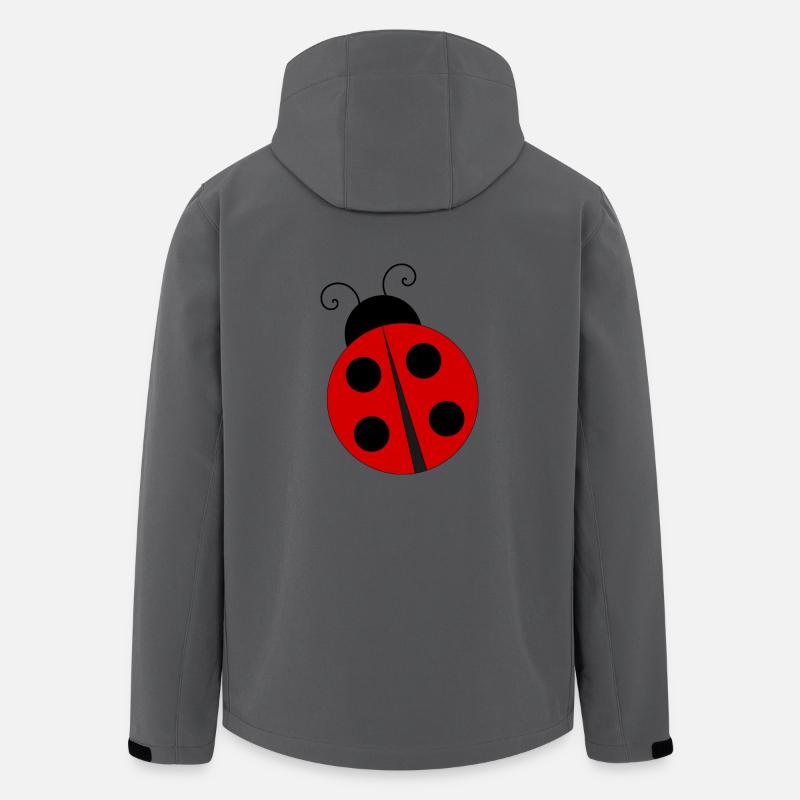 Marienkäfer,Tier,Comic - Recycelte Männer Softshell-Jacke von Stanley/Stella - Anthrazit