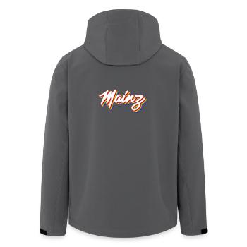 Schriftzug Mainz Pride - Recycelte Männer Softshell-Jacke von Stanley/Stella - Anthrazit - Hinten - AI Model Male 185 light (185cm)