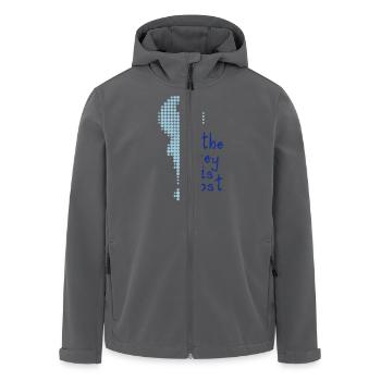 la clé est perdue - Veste softshell homme en polyester recyclé Stanley/Stella - charbon - Devant - AI Model Male 185 light (185cm)