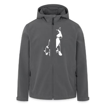 Bull Terrier 2013 1c_4dark - Recycelte Männer Softshell-Jacke von Stanley/Stella - Anthrazit - Vorne - AI Model Male 185 light (185cm)