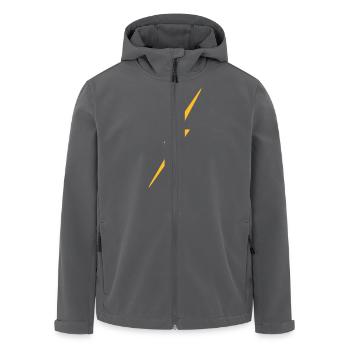 Eclair - Veste softshell homme en polyester recyclé Stanley/Stella - charbon - Devant - AI Model Male 185 light (185cm)