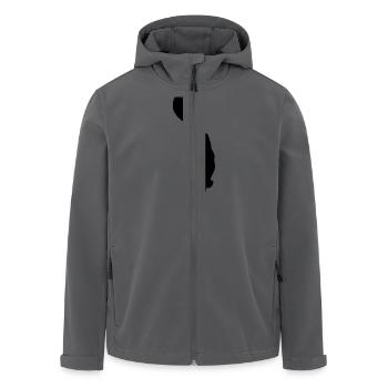 Freediver Silhouette - Recycelte Männer Softshell-Jacke von Stanley/Stella - Anthrazit - Vorne - AI Model Male 185 light (185cm)