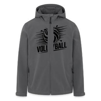 Volleyball - Recycelte Männer Softshell-Jacke von Stanley/Stella - Anthrazit - Vorne - AI Model Male 185 light (185cm)