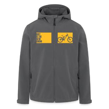 dirt is the new snow - Men’s Recycled Softshell Jacket by Stanley/Stella - anthracite - Front - AI Model Male 185 light (185cm)