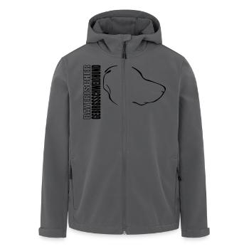 BAYERISCHER GEBIRGSSCHWEIßHUND PROFIL - Recycelte Männer Softshell-Jacke von Stanley/Stella - Anthrazit - Vorne - AI Model Male 185 light (185cm)
