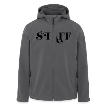 Staff - Recycelte Männer Softshell-Jacke von Stanley/Stella - Anthrazit - Vorne - AI Model Male 185 light (185cm)