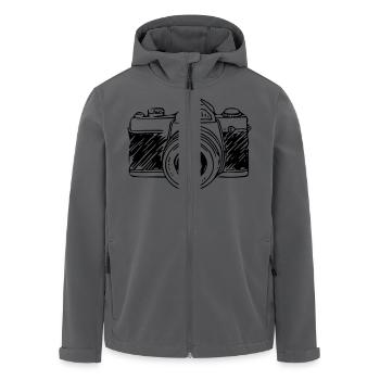 Kamera - Recycelte Männer Softshell-Jacke von Stanley/Stella - Anthrazit - Vorne - AI Model Male 185 light (185cm)