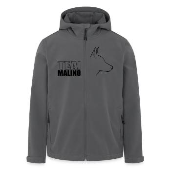 TEAM MALINOIS Wilsigns Hundesport Hunde Hund - Recycelte Männer Softshell-Jacke von Stanley/Stella - Anthrazit - Vorne - AI Model Male 185 light (185cm)