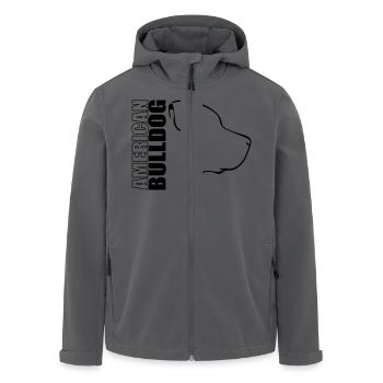 AMERICAN BULLDOG PROFIL - Recycelte Männer Softshell-Jacke von Stanley/Stella - Anthrazit - Vorne - AI Model Male 185 light (185cm)