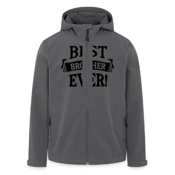meilleur frère de tous les temps - Veste softshell homme en polyester recyclé Stanley/Stella - charbon - Devant - AI Model Male 185 light (185cm)
