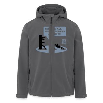 chainsawdummy - Recycelte Männer Softshell-Jacke von Stanley/Stella - Anthrazit - Vorne - AI Model Male 185 light (185cm)