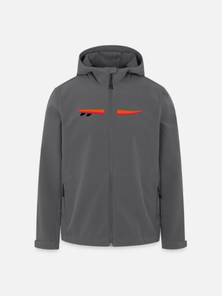planche de surf - Veste softshell homme en polyester recyclé Stanley/Stella - charbon