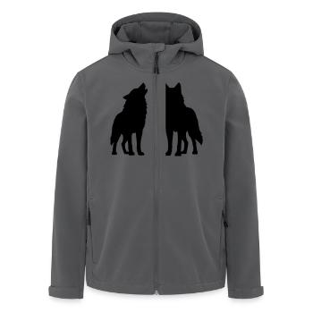 woelfe - Veste softshell homme en polyester recyclé Stanley/Stella - charbon - Devant - AI Model Male 185 light (185cm)