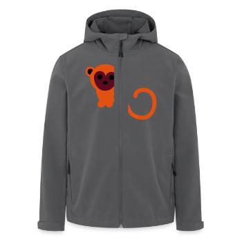 Äffchen - Recycelte Männer Softshell-Jacke von Stanley/Stella - Anthrazit - Vorne - AI Model Male 185 light (185cm)
