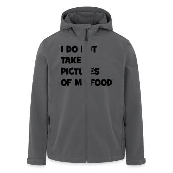I do not take pictures of my food - Recycelte Männer Softshell-Jacke von Stanley/Stella - Anthrazit - Vorne - AI Model Male 185 light (185cm)