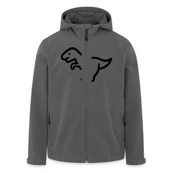 Dinosaurier - Recycelte Männer Softshell-Jacke von Stanley/Stella - Anthrazit - Vorne - AI Model Male 185 light (185cm)
