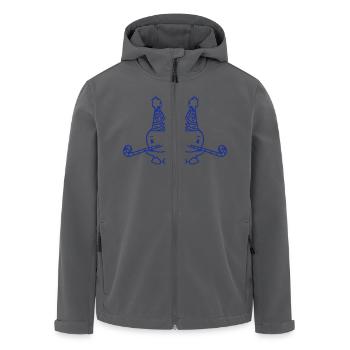 2 Enten Geburtstag Party Hut Zwei Tröten Jahre alt - Recycelte Männer Softshell-Jacke von Stanley/Stella - Anthrazit - Vorne - AI Model Male 185 light (185cm)