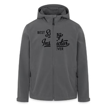 Skilehrer - Recycelte Männer Softshell-Jacke von Stanley/Stella - Anthrazit - Vorne - AI Model Male 185 light (185cm)