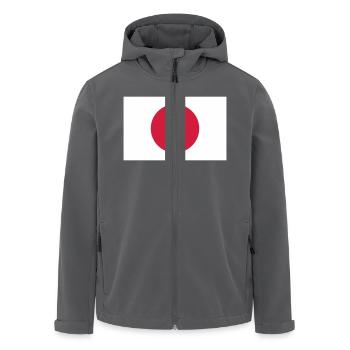 japan flag - Veste softshell homme en polyester recyclé Stanley/Stella - charbon - Devant - AI Model Male 185 light (185cm)