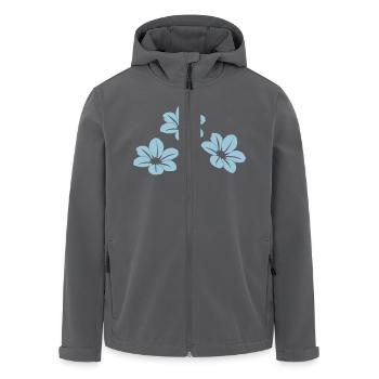 Blumen - Recycelte Männer Softshell-Jacke von Stanley/Stella - Anthrazit - Vorne - AI Model Male 185 light (185cm)