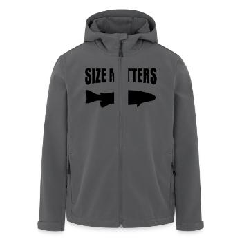la taille compte - Veste softshell homme en polyester recyclé Stanley/Stella - charbon - Devant - AI Model Male 185 light (185cm)