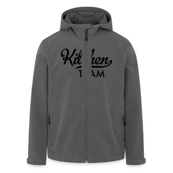 Team Kitchen - Men’s Recycled Softshell Jacket by Stanley/Stella - anthracite - Front - AI Model Male 185 light (185cm)