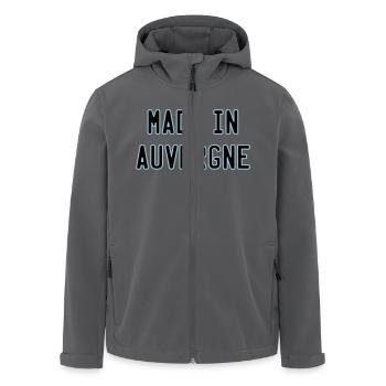 made in auvergne - Veste softshell homme en polyester recyclé Stanley/Stella - charbon - Devant - AI Model Male 185 light (185cm)