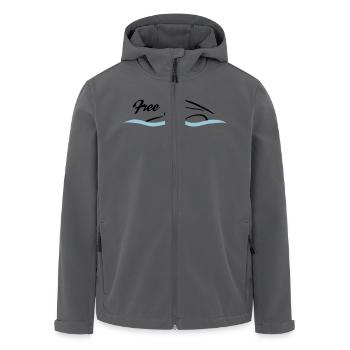 Natation libre - Veste softshell homme en polyester recyclé Stanley/Stella - charbon - Devant - AI Model Male 185 light (185cm)
