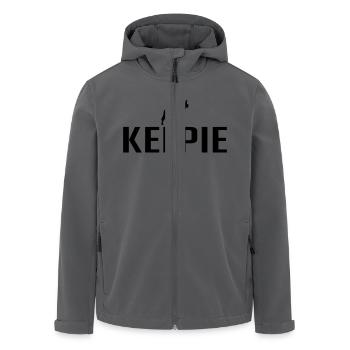 KELPIE Race chien chien Wilsigns - Veste softshell homme en polyester recyclé Stanley/Stella - charbon - Devant - AI Model Male 185 light (185cm)