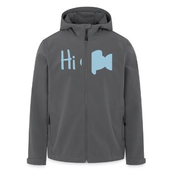Hi Fisch - Recycelte Männer Softshell-Jacke von Stanley/Stella - Anthrazit - Vorne - AI Model Male 185 light (185cm)