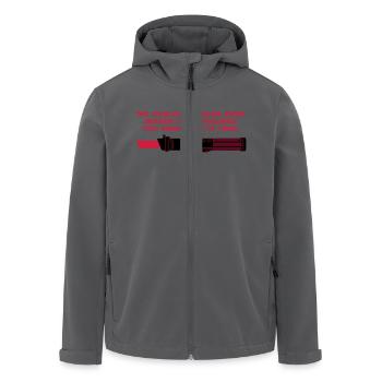 Star Wars: Arme / arme / sabre laser - Veste softshell homme en polyester recyclé Stanley/Stella - charbon - Devant - AI Model Male 185 light (185cm)