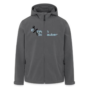 Auto Schrauber KFZ-Mechaniker - Recycelte Männer Softshell-Jacke von Stanley/Stella - Anthrazit - Vorne - AI Model Male 185 light (185cm)