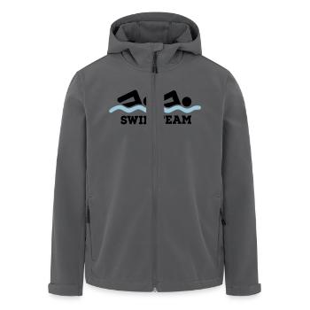 schwimmen - Recycelte Männer Softshell-Jacke von Stanley/Stella - Anthrazit - Vorne - AI Model Male 185 light (185cm)