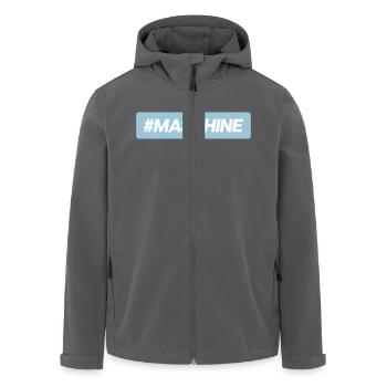 #Maschine - Recycelte Männer Softshell-Jacke von Stanley/Stella - Anthrazit - Vorne - AI Model Male 185 light (185cm)