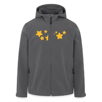 sterne 1 - Recycelte Männer Softshell-Jacke von Stanley/Stella - Anthrazit - Vorne - AI Model Male 185 light (185cm)