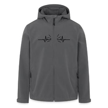 Sommer - Sonne Puls - Recycelte Männer Softshell-Jacke von Stanley/Stella - Anthrazit - Vorne - AI Model Male 185 light (185cm)