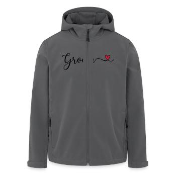 Marié - Veste softshell homme en polyester recyclé Stanley/Stella - charbon - Devant - AI Model Male 185 light (185cm)