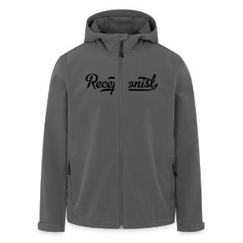 Réceptionniste - Veste softshell homme en polyester recyclé Stanley/Stella - charbon - Devant - AI Model Male 185 light (185cm)