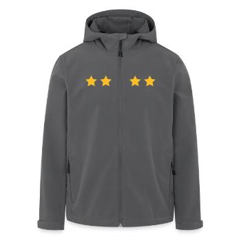 5 Sterne Bewertung 100% gut - Recycelte Männer Softshell-Jacke von Stanley/Stella - Anthrazit - Vorne - AI Model Male 185 light (185cm)