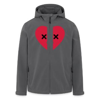 trauriges Herz emoji - Recycelte Männer Softshell-Jacke von Stanley/Stella - Anthrazit - Vorne - AI Model Male 185 light (185cm)