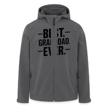 meilleur grand-père de tous les temps - Veste softshell homme en polyester recyclé Stanley/Stella - charbon - Devant - AI Model Male 185 light (185cm)