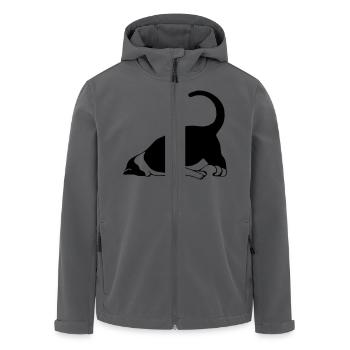 Schlafende Katze - Recycelte Männer Softshell-Jacke von Stanley/Stella - Anthrazit - Vorne - AI Model Male 185 light (185cm)
