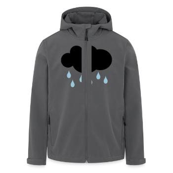 pluie - Veste softshell homme en polyester recyclé Stanley/Stella - charbon - Devant - AI Model Male 185 light (185cm)