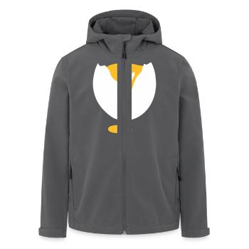 Oeuf cru - V2 - Veste softshell homme en polyester recyclé Stanley/Stella - charbon - Devant - AI Model Male 185 light (185cm)