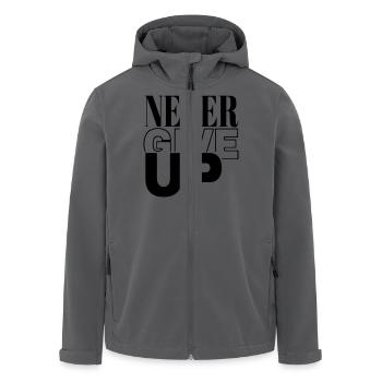 ne jamais abandonner - Veste softshell homme en polyester recyclé Stanley/Stella - charbon - Devant - AI Model Male 185 light (185cm)