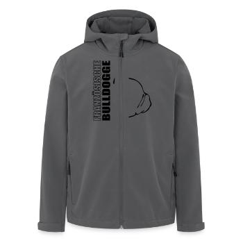 FRANZÖSISCHE BULLDOGGE Profil Wilsigns - Recycelte Männer Softshell-Jacke von Stanley/Stella - Anthrazit - Vorne - AI Model Male 185 light (185cm)