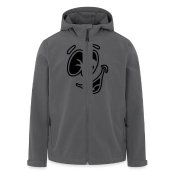 lächeln - Recycelte Männer Softshell-Jacke von Stanley/Stella - Anthrazit - Vorne - AI Model Male 185 light (185cm)