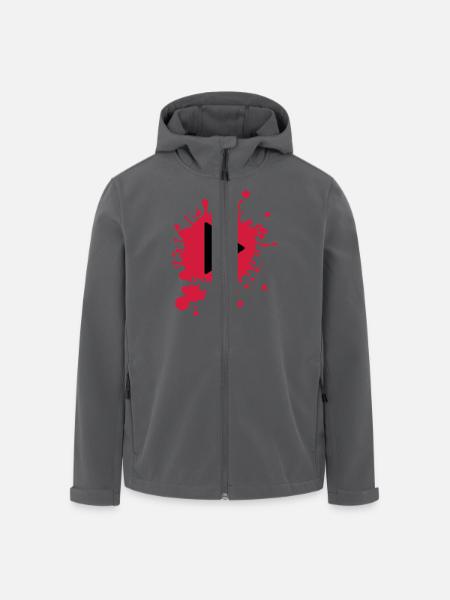 Play - Player - Musik - Recycelte Männer Softshell-Jacke von Stanley/Stella - Anthrazit