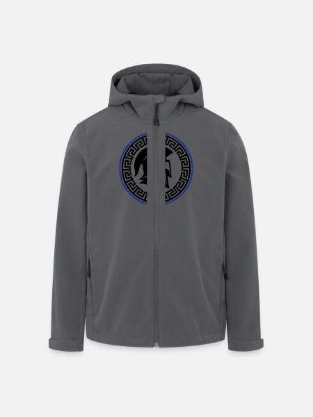 Spartan Helmet Icon - Men’s Recycled Softshell Jacket by Stanley/Stella - anthracite